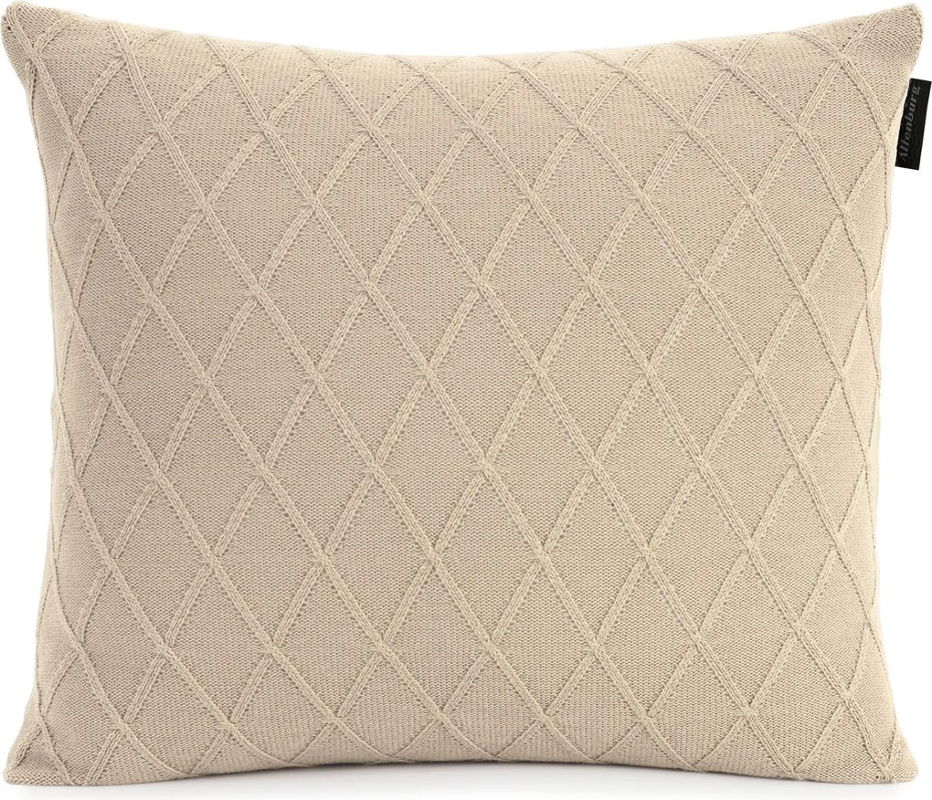 Almofada de Tricô Altenburg Amara 45x45 - Bege Cotone  Bege Cotone
