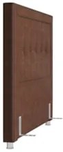 Cabeceira Cama Box Casal King 195cm Paolla Z37 Sintético Camel - Mpoze