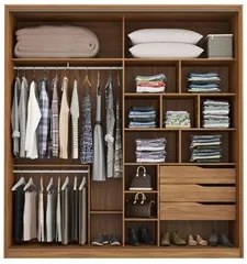 Guarda Roupa Casal 2 Portas 2 Com Espelhos 3 Gavetas Belga D02 Amendol