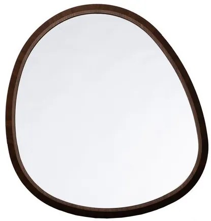 Espelho Bossa Slim Médio Moldura Nogueira 82X74cm - 77654 Sun House