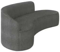 Sofá 4 Lugares Para Sala 220cm Orgânico Wendi Boucle Grafite I01 - Mp