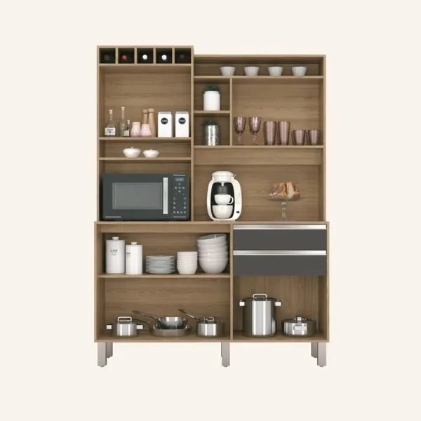 Kit Cozinha Smart 5 Portas Freijó - Vitamov