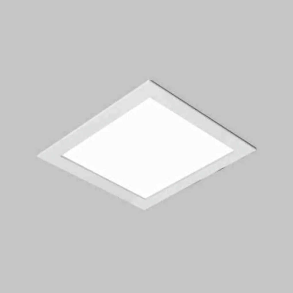 Luminária De Embutir Ruler Quadrado 25X25X10Cm 2Xe27 | Usina 3700/25 (FN-F - Fendi Fosco)