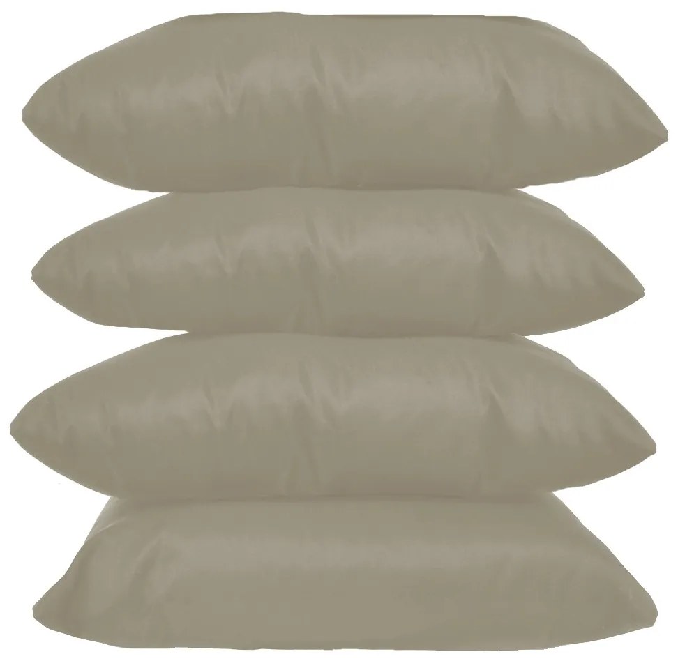 Kit 4 Almofadas Decorativas 40x40 Tecido Suede Nude