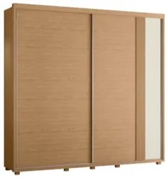 Guarda Roupa Casal 240cm 2 Portas Aline Flex A02 Off/Titanium - Mpozen