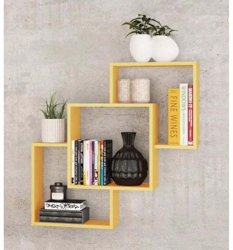 Kit 3 Nichos de parede Composto Trio Decoração Azul Turquesa