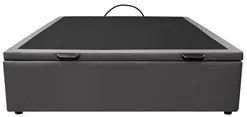 Base Box Baú para Cama Casal 138x188cm Liz S05 Sintético Cinza - Mpoze