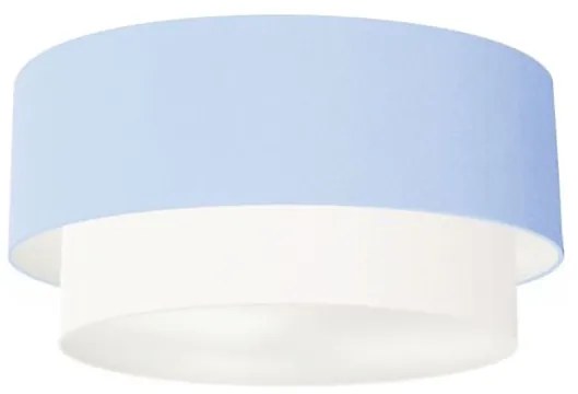 Plafon Para Banheiro Cilíndrico SB-3017 Cúpula Cor Azul Bebê Branco