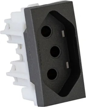 Modulo Tomada Plastico Grafite 10A Inova Pro