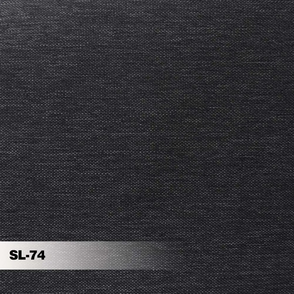 Sofá Decorativo 318cm com Almofadas Redondas Clarke Linho Chumbo G45 - Gran Belo