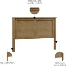 Cabeceira Cama Box Casal Queen 160cm Lázio Freijó F07       - Mpozenat