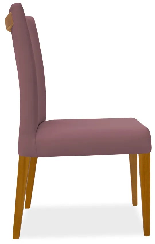 Cadeira de Jantar Milan Veludo Rose
