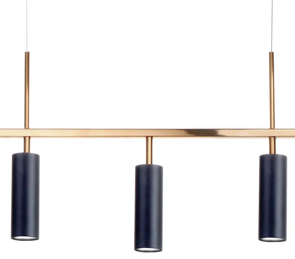 Pendente Pipeline 19X12X100Cm Metal Alumínio 5Xmr11 - Old Artisan Pd-5... (ONIX)