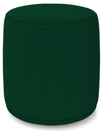 Puff Redondo Orgânico para Sala Malu Bouclê M11 - D'Rossi - Verde