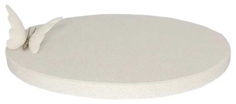 Tábua Oval Butterfly  White