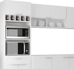 Armário de Cozinha CP06 Para Pia 180cm Pérola Z34 Branco    - Mpozenat