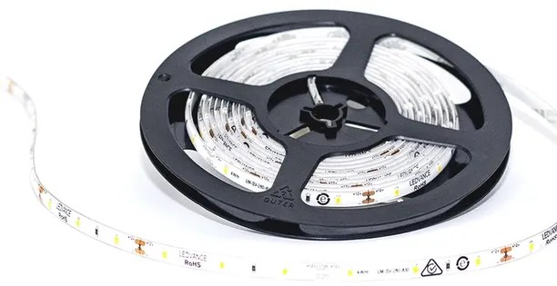 Fita De Led 12W Por Metro 12V 5M Irc80 Ip65 - LED BRANCO QUENTE (2700K)