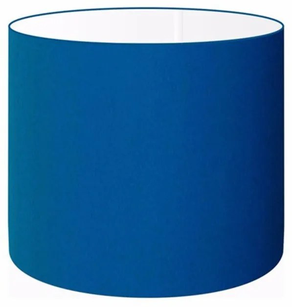 Cúpula Abajur Cilíndrica Cp-8007 Ø20x22cm Azul Marinho