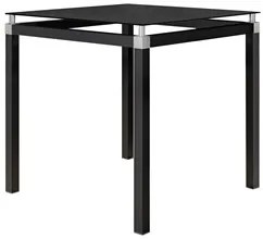 Jogo de Mesa Malva 75cm e 4 Cadeiras 118 Preto - Artefamol