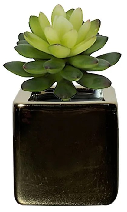 Vaso em Cerâmica Dourado 4,5cm - D'Rossi