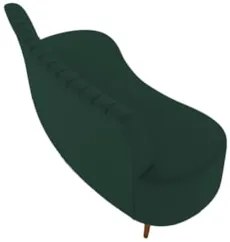Sofá 2 Lugares para Sala Living 135cm Pés Palito Tamar Z08 Veludo Verd