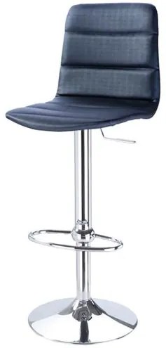 Banqueta Bono Assento em Dunas Preto com Base Cromada 1,12 MT (ALT) - 47123 Sun House