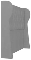 Cabeceira Casal Cama Box 140cm Malva Z04 Veludo Cinza - Mpozenato