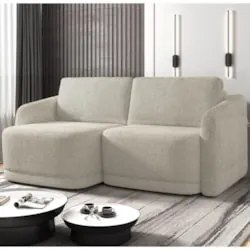 Sofá Cama Casal para Sala 176cm Polska Z08 Boucle Bege - Mpozenato