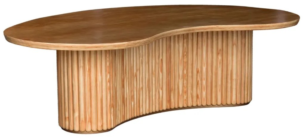 Mesa de Jantar Orgânica Village - Mel Pinus