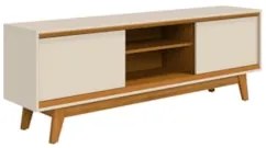 Rack Bancada de TV 70 Pol 164cm Gaia Z10 Off/Cinamomo - Mpozenato