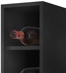 Nicho Aéreo Adega Vertical 20cm Riad Preto - Lumil