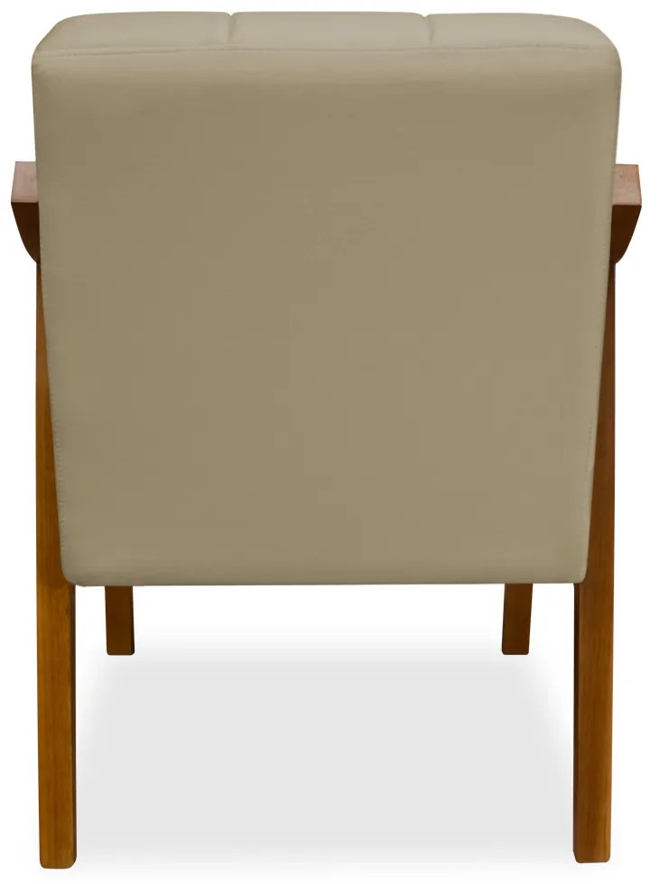 Poltrona Decorativa Vênus Veludo Nude