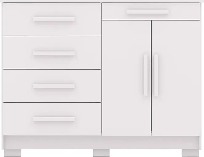 Cômoda Quarto 122cm com 2 Portas Sapateira Vitória V01 - D'Rossi - Branco