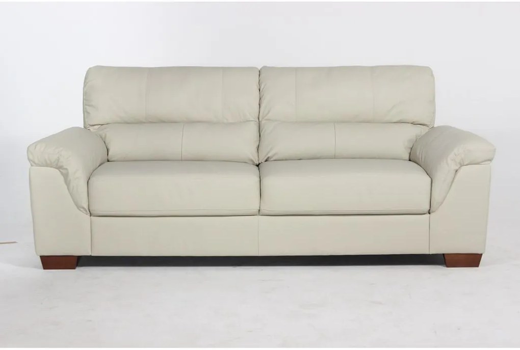 Sofá Couro Legitimo 2 Lugares - Rino Couro Natural Branco