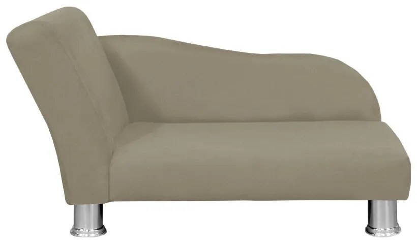 Divã Cama Pet Luxo para Cães E Gatos Elegante Confortável Suede Nude