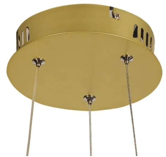Pendente Orgon Ø80X18Cm Led 58W 3000K Bivolt / Laço Dourado | Studiolu... (Dourado)