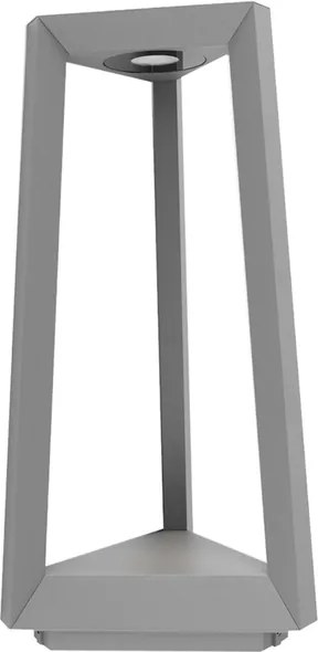 Balizador Led Aluminio 12W 3000K Ip65 37X16cm Lume - CINZA ESVERDEADO