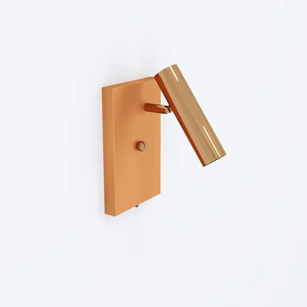 Arandela Foco Articulado 12X16Cm 01Xmr11 Com Interruptor - Qimporta Ar... (CHAMPANHE)