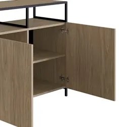 Buffet Para Sala de Jantar 2 Portas Pés Metálicos Dinâmico Hanover/Pre