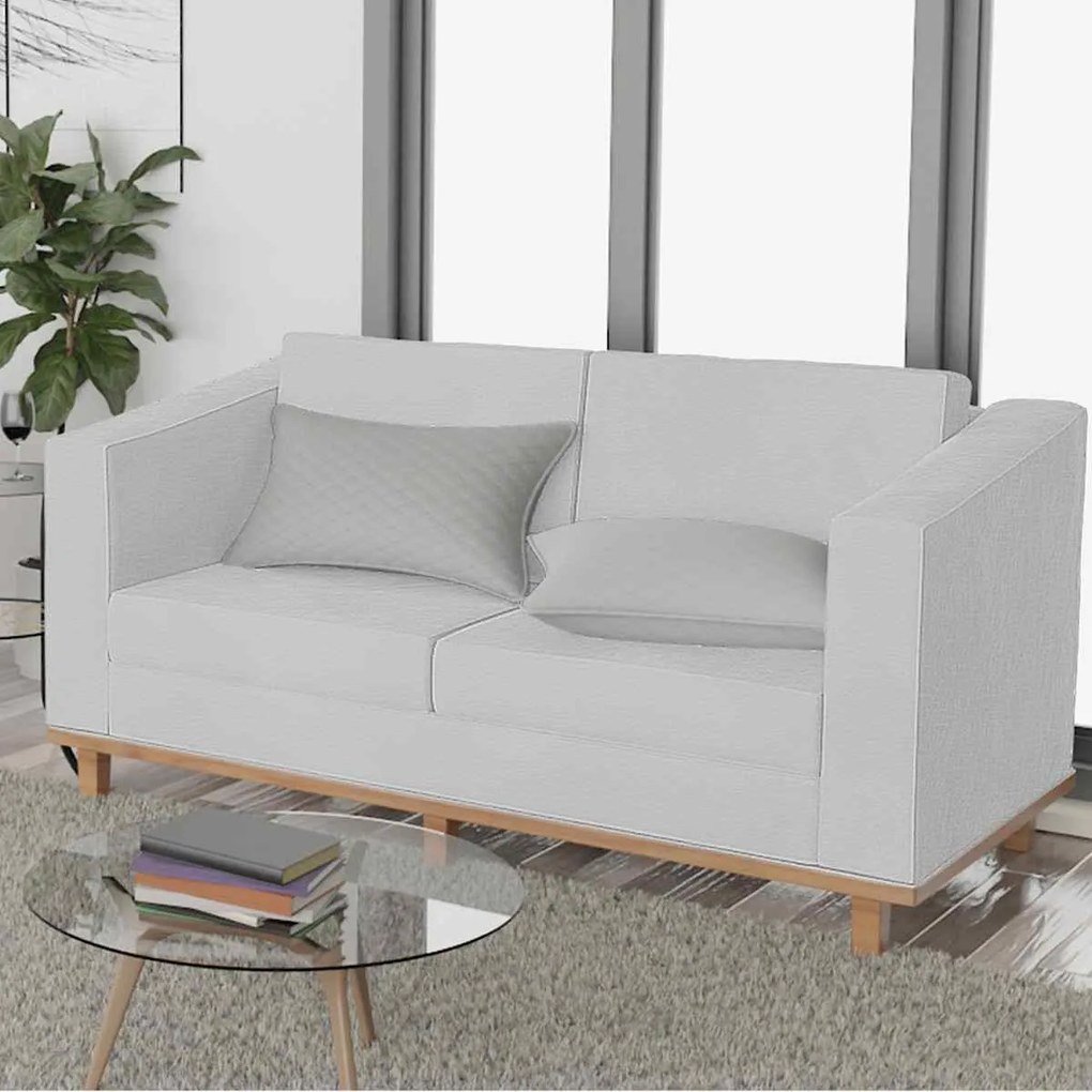 Kit Sofá 2 Lugares e 2 Poltronas Europa Corano Branco ADJ Decor