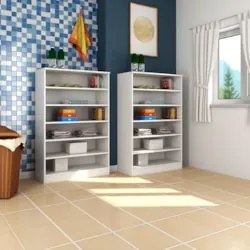 Kit 2 Armários Multiuso para Lavanderia Bell Z39 Branco - Mpozenato