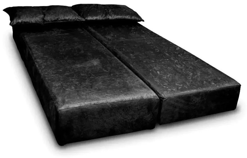 Sofá Cama Bicama 3 Lugares Casal Sofanete Suede Orthovida (Preto, Liso)