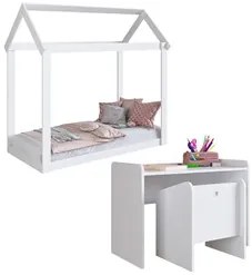 Quarto Infantil Montessoriano Completo Meu Fofinho A05 Branco - Mpozen