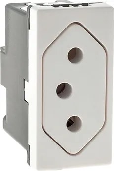 Modulo Tomada Plastico 10A 250V Branco Pial Plus