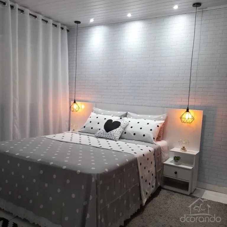 Papel de Parede Tijolinho Branco 0.52m x 3.00m