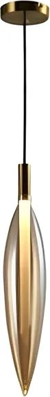 Pendente Led Metal Dourado 4,3w 3000k Ø10,3cm Lanza