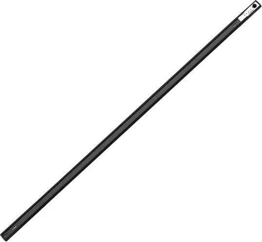 Trilho Sobrepor Aluminio 2M - PRETO