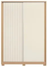 Guarda Roupa Solteiro 160cm Rizatto Flex A02 Off/Titanium - Mpozenat