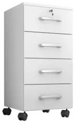 Conjunto de Escritório Home Office 3 com Peças Gávea Branco - Móveis L