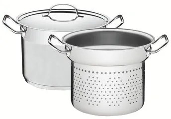 Jogo Cozi-Pasta Tramontina Aço Inox Professional 2 Peças 24 cm